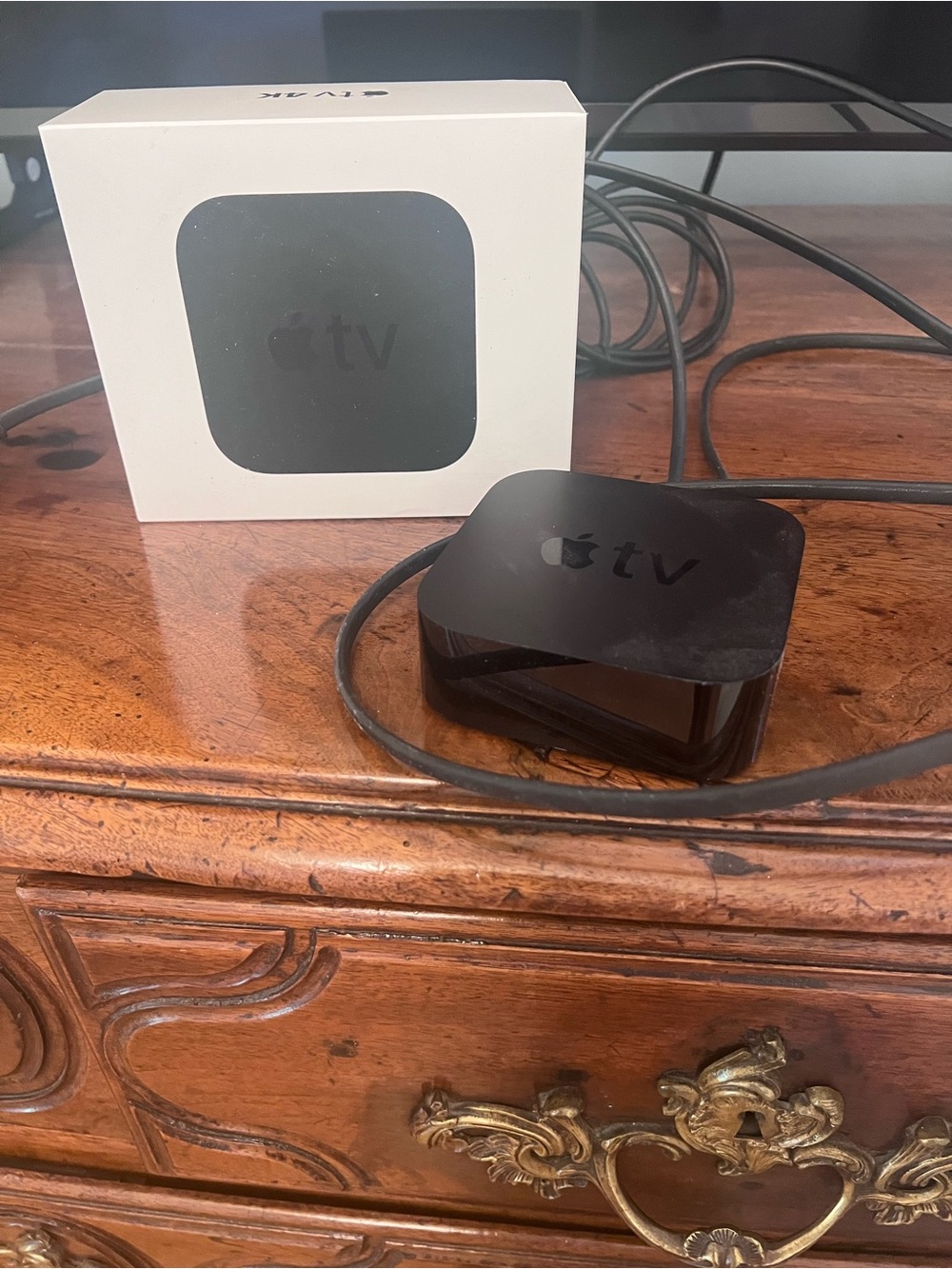 Apple TV 4K— Black Streaming Player with Original Box and remote